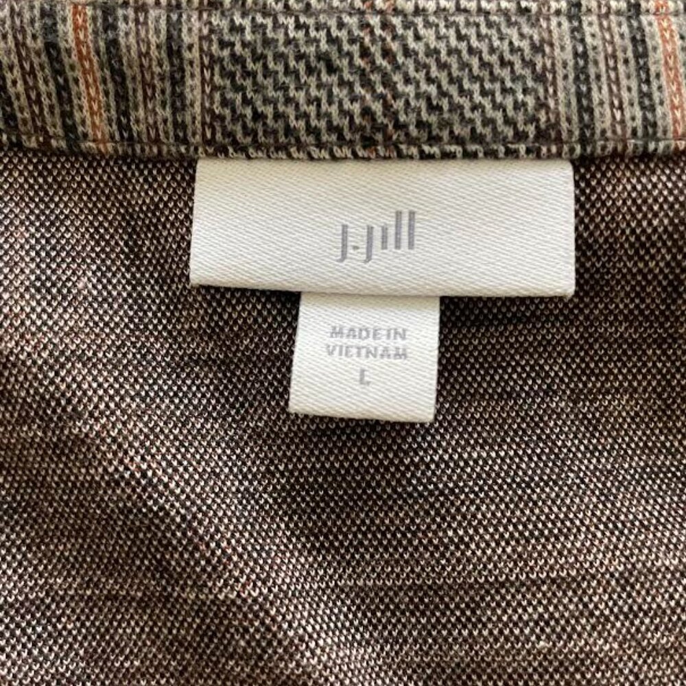 JJill Sleeveless Plaid Jumper size L - Picture 3 of 5
